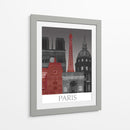 Elevaciones De París Por Noche Roja. - Fab Funky | Cuadro decorativo de Canvas Lab