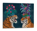 Tigres De La Casa Caliente, Par, Oscuro - Fab Funky | Cuadro decorativo de Canvas Lab