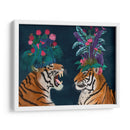 Tigres De La Casa Caliente, Par, Oscuro - Fab Funky | Cuadro decorativo de Canvas Lab
