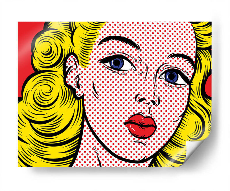 Rubia pop art | Cuadro decorativo de Canvas Lab