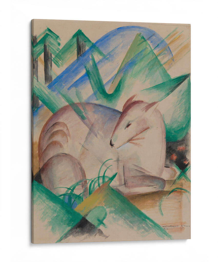 Ciervo rojo - Franz Marc | Cuadro decorativo de Canvas Lab