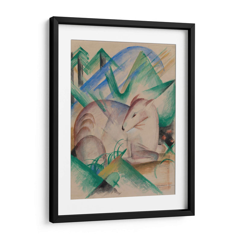 Ciervo rojo - Franz Marc | Cuadro decorativo de Canvas Lab