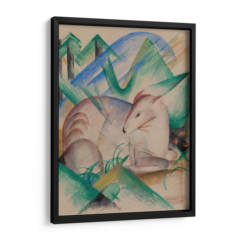 Ciervo rojo - Franz Marc | Cuadro decorativo de Canvas Lab