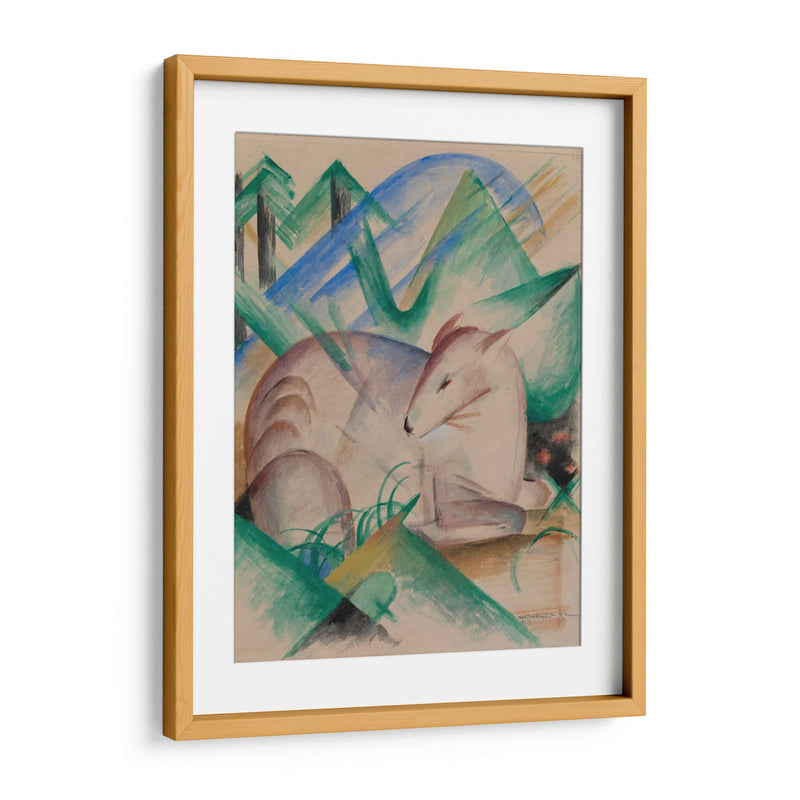 Ciervo rojo - Franz Marc | Cuadro decorativo de Canvas Lab