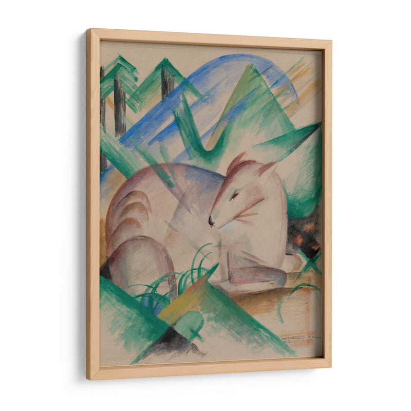 Ciervo rojo - Franz Marc | Cuadro decorativo de Canvas Lab