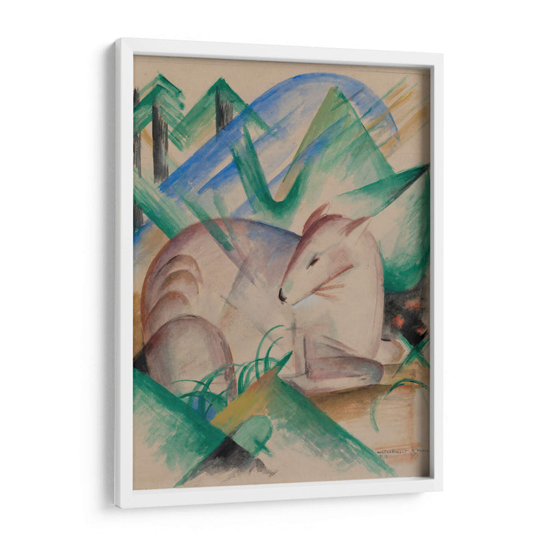 Ciervo rojo - Franz Marc | Cuadro decorativo de Canvas Lab