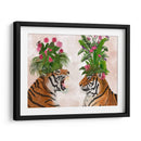 Tigres De La Casa Caliente, Par, Verde Rosa - Fab Funky | Cuadro decorativo de Canvas Lab