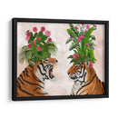 Tigres De La Casa Caliente, Par, Verde Rosa - Fab Funky | Cuadro decorativo de Canvas Lab