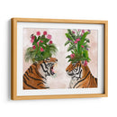 Tigres De La Casa Caliente, Par, Verde Rosa - Fab Funky | Cuadro decorativo de Canvas Lab