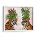 Tigres De La Casa Caliente, Par, Verde Rosa - Fab Funky | Cuadro decorativo de Canvas Lab