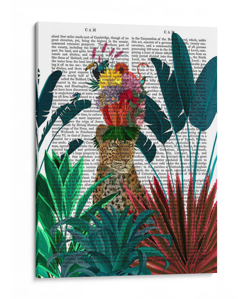Leopardo Con Tocado - Fab Funky | Cuadro decorativo de Canvas Lab