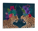Leopardos De La Casa Caliente, Par, Oscuro - Fab Funky | Cuadro decorativo de Canvas Lab