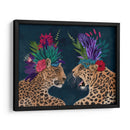 Leopardos De La Casa Caliente, Par, Oscuro - Fab Funky | Cuadro decorativo de Canvas Lab