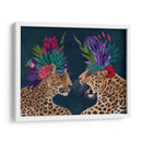 Leopardos De La Casa Caliente, Par, Oscuro - Fab Funky | Cuadro decorativo de Canvas Lab