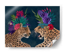 Leopardos De La Casa Caliente, Par, Oscuro - Fab Funky | Cuadro decorativo de Canvas Lab