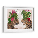 Leopardos De Casa Caliente, Par, Verde Rosa - Fab Funky | Cuadro decorativo de Canvas Lab