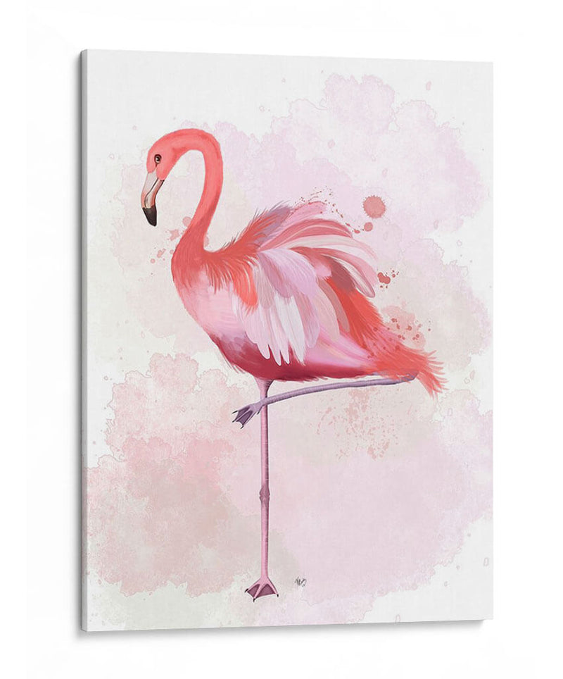 Fluffy Flamingo 4 - Fab Funky | Cuadro decorativo de Canvas Lab