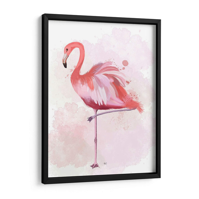 Fluffy Flamingo 4 - Fab Funky | Cuadro decorativo de Canvas Lab