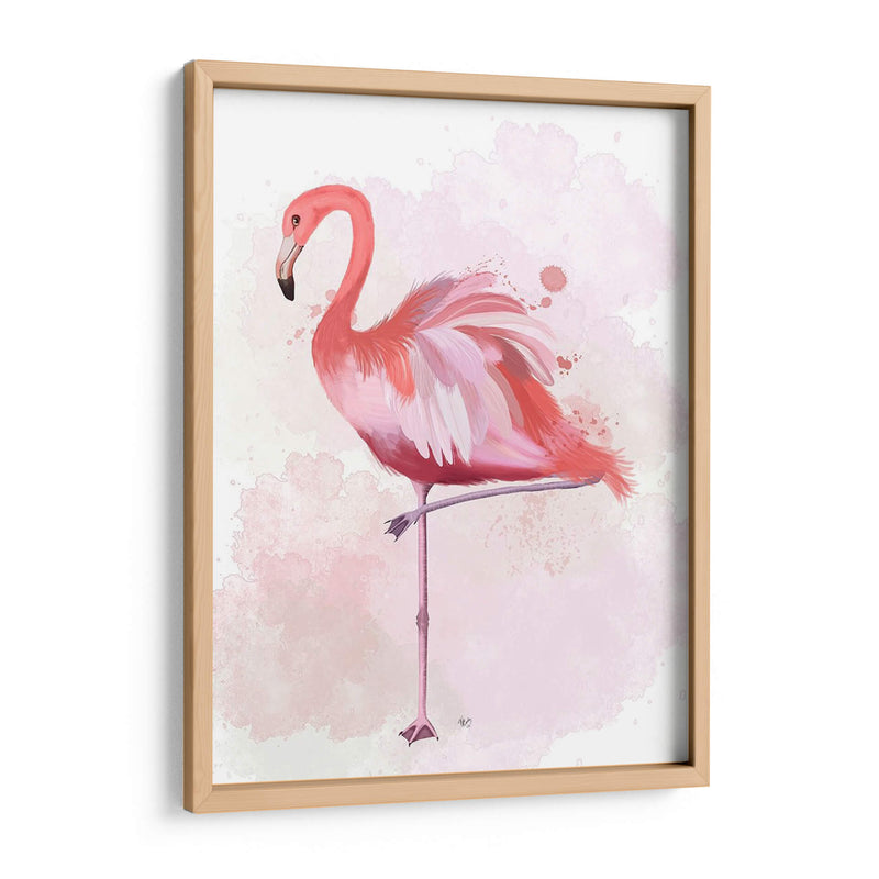 Fluffy Flamingo 4 - Fab Funky | Cuadro decorativo de Canvas Lab