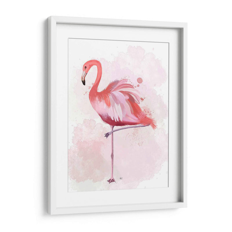 Fluffy Flamingo 4 - Fab Funky | Cuadro decorativo de Canvas Lab