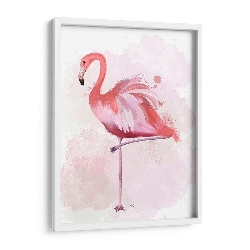 Fluffy Flamingo 4 - Fab Funky | Cuadro decorativo de Canvas Lab