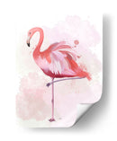 Fluffy Flamingo 4 - Fab Funky | Cuadro decorativo de Canvas Lab