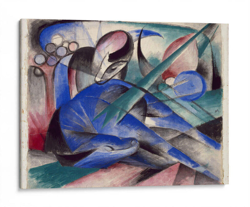 Caballo soñando - Franz Marc | Cuadro decorativo de Canvas Lab