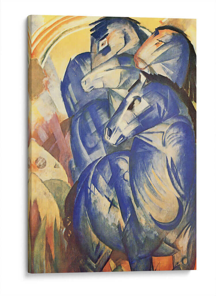 La torre de caballos azules - Franz Marc | Cuadro decorativo de Canvas Lab