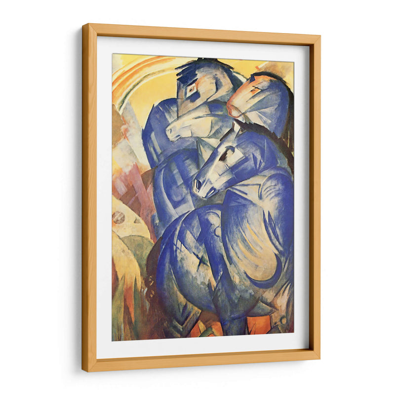La torre de caballos azules - Franz Marc | Cuadro decorativo de Canvas Lab
