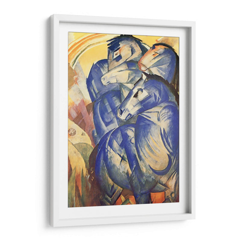 La torre de caballos azules - Franz Marc | Cuadro decorativo de Canvas Lab