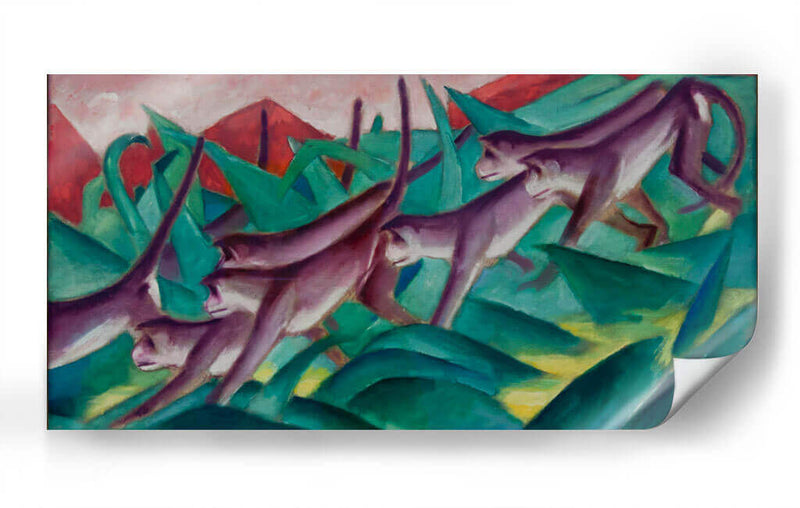 Friso de monos - Franz Marc | Cuadro decorativo de Canvas Lab