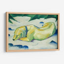 Perro acostado en la nieve - Franz Marc | Cuadro decorativo de Canvas Lab