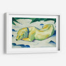 Perro acostado en la nieve - Franz Marc | Cuadro decorativo de Canvas Lab