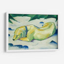 Perro acostado en la nieve - Franz Marc | Cuadro decorativo de Canvas Lab