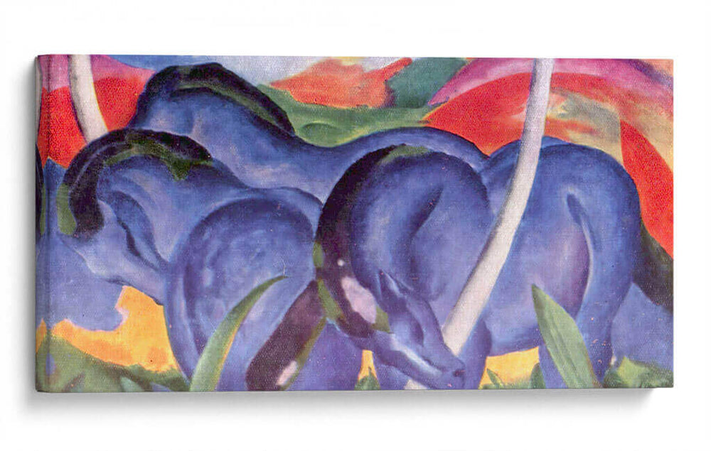 Grandes caballos azules - Franz Marc | Cuadro decorativo de Canvas Lab