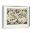 Mapa Del Mundo De La Vendimia | Cuadro decorativo de Canvas Lab