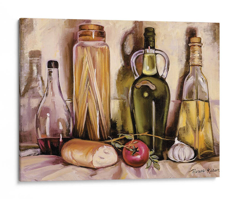 Pasta Y Aceite De Oliva. - Theresa Kasun | Cuadro decorativo de Canvas Lab