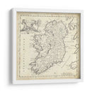 Mapa De Irlanda - T. Jeffreys | Cuadro decorativo de Canvas Lab