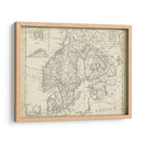Mapa De Suecia Y Dinamarca - T. Jeffreys | Cuadro decorativo de Canvas Lab