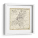 Mapa De Países Bajos - T. Jeffreys | Cuadro decorativo de Canvas Lab