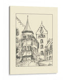 Bocetos De Banda Del Centro De La Ciudad Ii - Ethan Harper | Cuadro decorativo de Canvas Lab