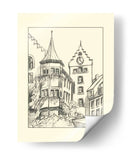 Bocetos De Banda Del Centro De La Ciudad Ii - Ethan Harper | Cuadro decorativo de Canvas Lab