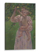 Niño recogiendo una fruta - Mary Cassatt | Cuadro decorativo de Canvas Lab