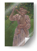 Niño recogiendo una fruta - Mary Cassatt | Cuadro decorativo de Canvas Lab