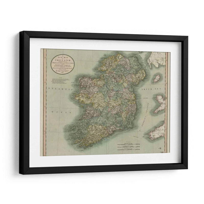 Mapa De La Vendimia De Irlanda - John Cary | Cuadro decorativo de Canvas Lab