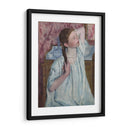 Chica arreglando su cabello - Mary Cassatt | Cuadro decorativo de Canvas Lab