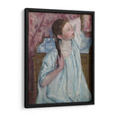Chica arreglando su cabello - Mary Cassatt | Cuadro decorativo de Canvas Lab