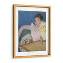 Chica de rosa con abanico - Mary Cassatt | Cuadro decorativo de Canvas Lab