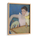 Chica de rosa con abanico - Mary Cassatt | Cuadro decorativo de Canvas Lab