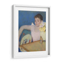 Chica de rosa con abanico - Mary Cassatt | Cuadro decorativo de Canvas Lab